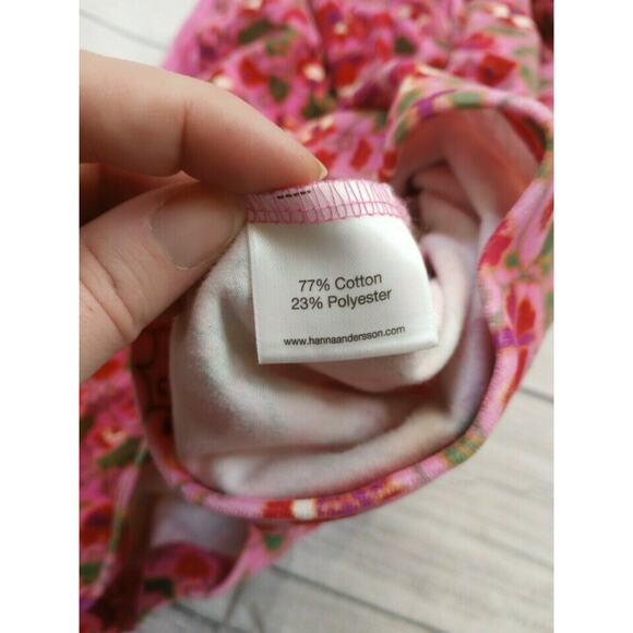 8 Hanna Andersson Velvet Wrap Floral Dress - Picture 7 of 7